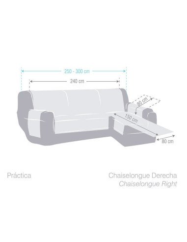 Funda Chaise Longue práctica Valeria