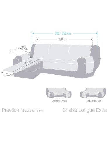 Funda Chaise Longue práctica Turin Antimanchas