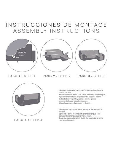 Funda Chaise Longue práctica Turin Antimanchas