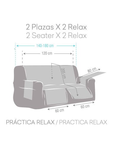 Funda sofa practica relax acolchada Noruega Reversible