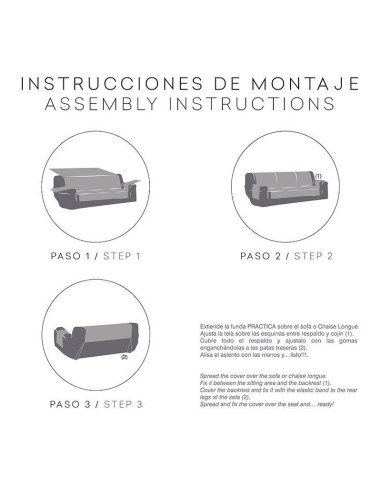Funda sofa practica Antideslizante Montblanc