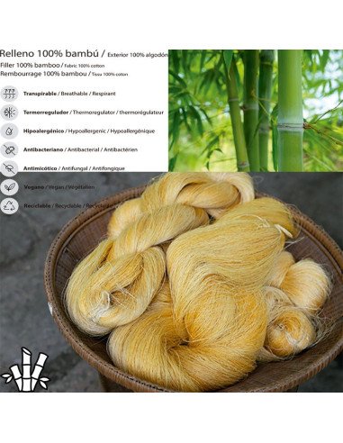 Almohada Ecológica Bambú Natural