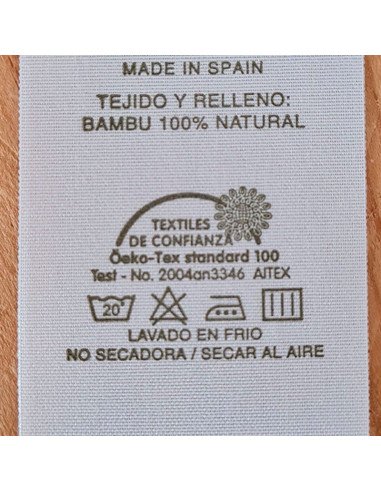 Almohada Ecológica Bambú Natural