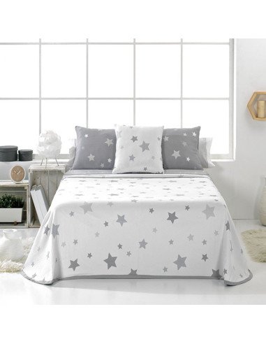 Colcha Capa Reversible Jacquard Kalo Estrellas