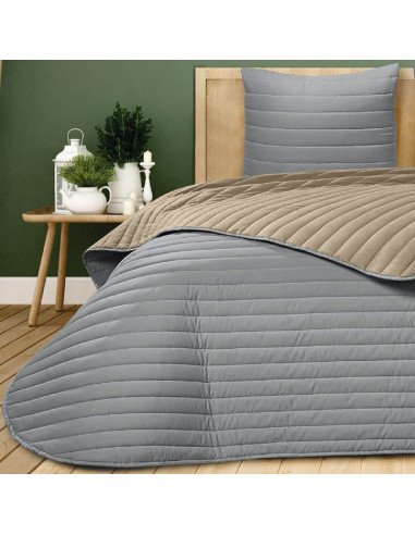 Colcha Bouti Reversible Bicolor Lineal Altea