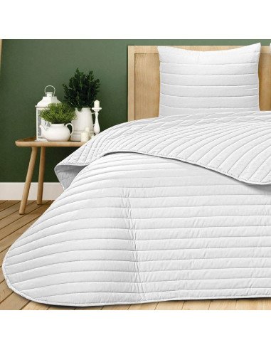 Colcha Bouti Reversible Bicolor Lineal Altea