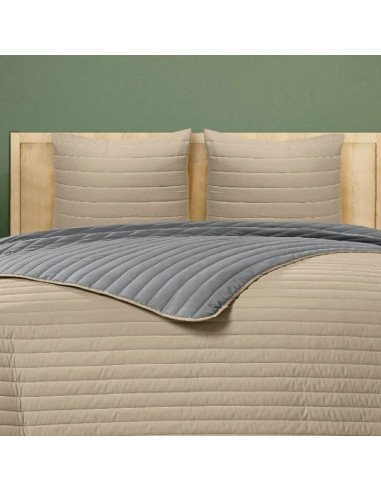 Colcha Bouti Reversible Bicolor Lineal Altea