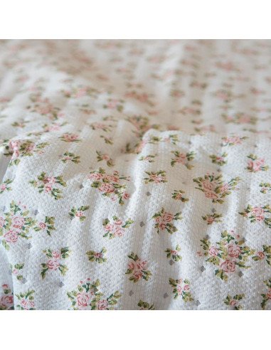 Colcha Bouti Reversible Flores Niza