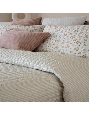 Colcha Bouti Reversible Flores Niza