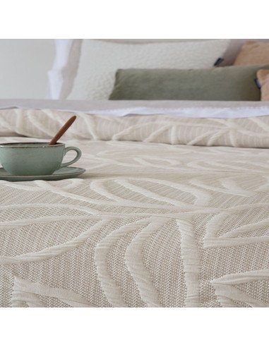 Colcha Jacquard Hojas Loreta