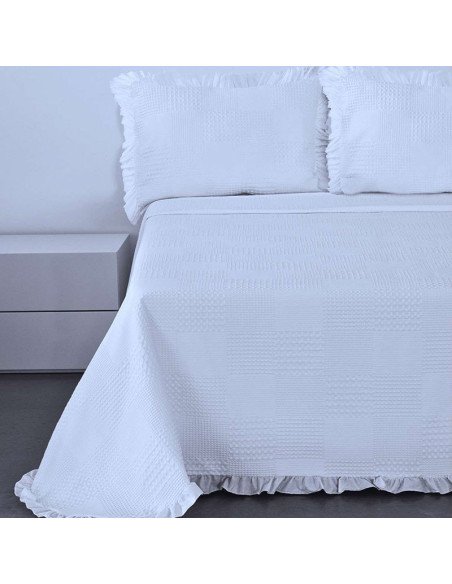 Colcha Crochet con volante Summer