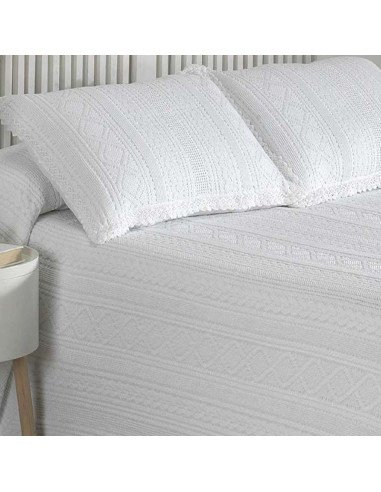 Colcha Crochet Blanca