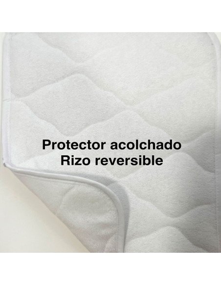 Protector de colchón Rizo algodón acolchado Reversible