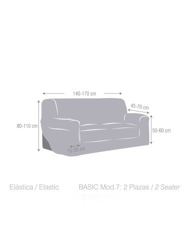 Funda Sofá Blanca Basic multielástica Bronx online
